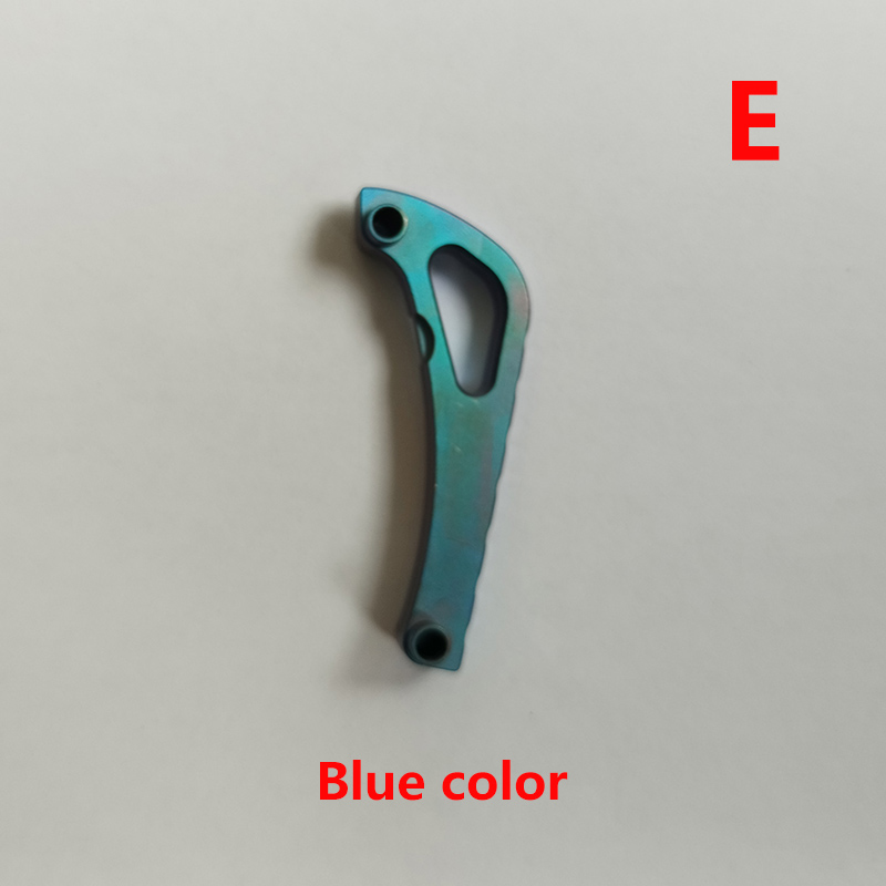 CNC Titanium Made 6 Colors Knife Integrated Backspacer Back Spacer With Axle for Benchmade Bugout 535 Knives Spine Keel Liners: Blue