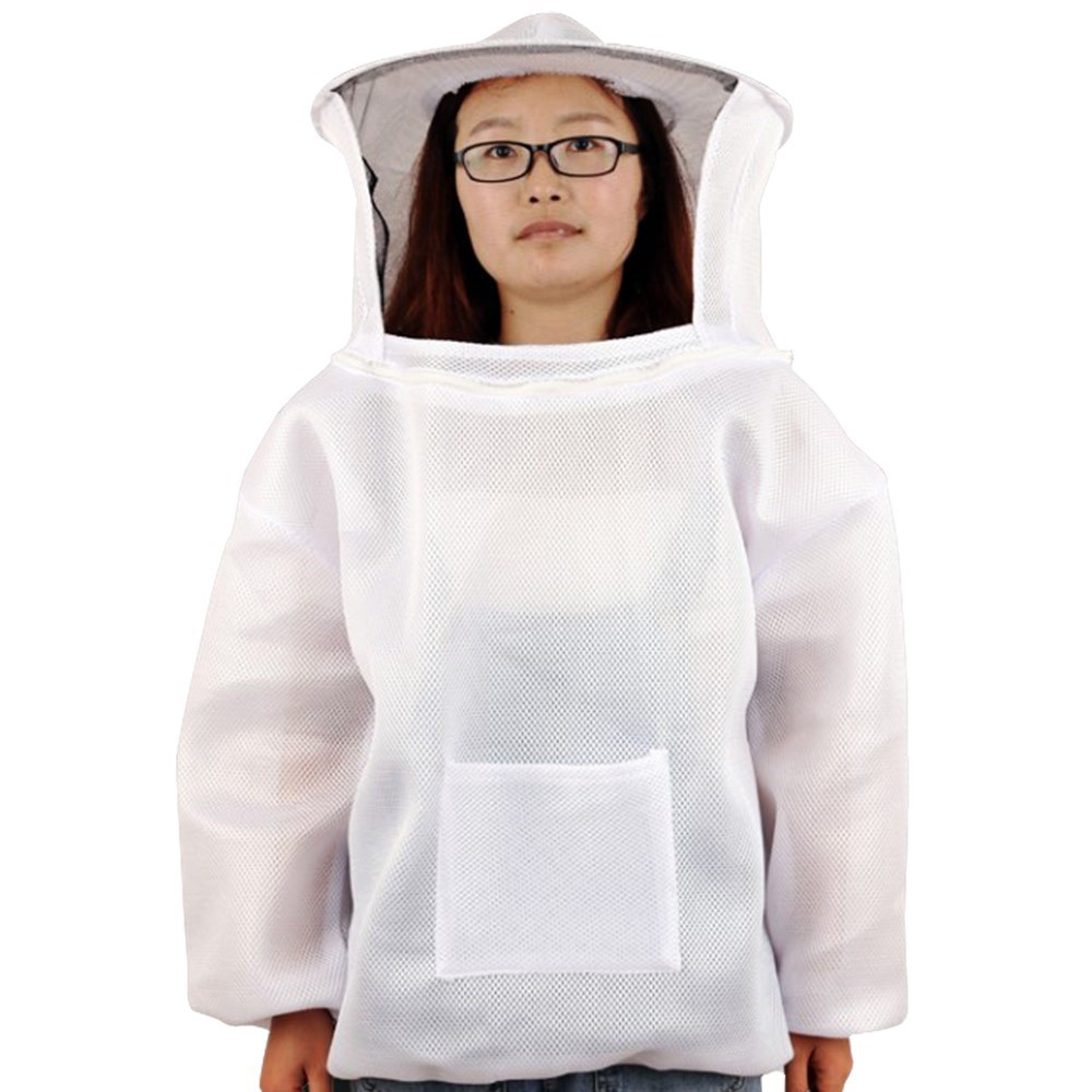 Pszczelarstwo odzież odzież ochronna kolorowa kurtka pszczoła ul narzędzia dla sprzęt pszczelarski dostawca pszczelarz: Kości słoniowej / L