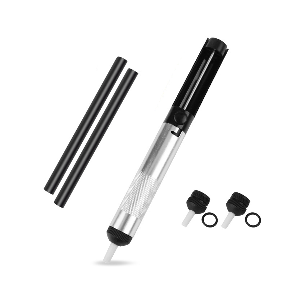 Soldering Iron Suction Pump Remover Solder Sucker Press Removal Pen Househole Work Tool with Replacement Nozzles: Type 10