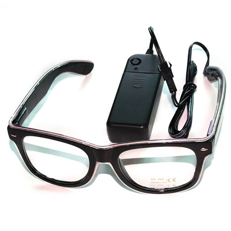 LED Glasses Flash Luminous Blind Eyewear Sound Control Cold Light Eye Blinking Glowing Glasses Carnival Dance Bar Party Xmas Toy: standard 07