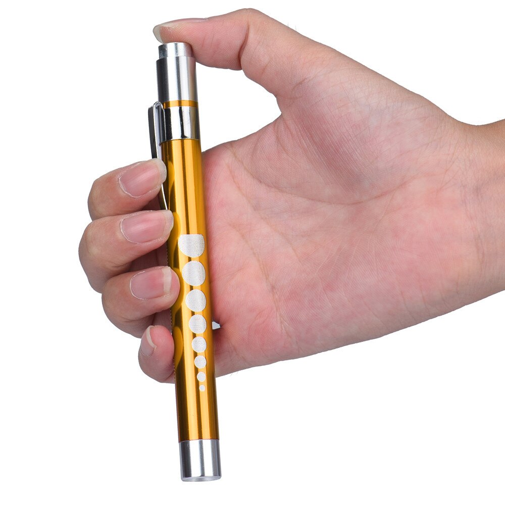 Linterna LED portátil para trabajo médico, pluma de primeros auxilios, lámpara con medidor de pupila, diagnóstico de médico y enfermera