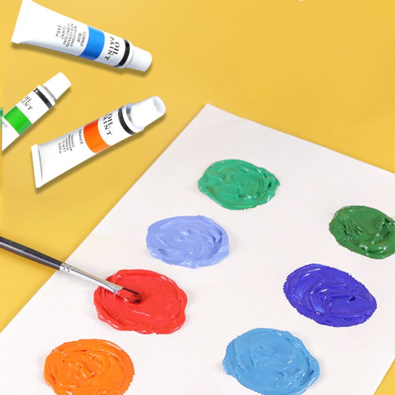 24 Kleuren Professionele Olieverf Verf Tekening Pigment 12Ml Buizen Set Kunstenaar Art Supplies