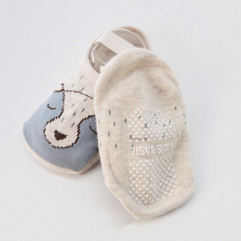 , calcetines para bebé, calcetines para caminar, zapatos de algodón antideslizantes para niños pequeños, calcetines de poliéster en 6 colores, zapatillas con agarre de 0 a 3 años