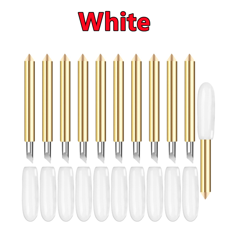 60-10PCS Cutting Blades Replacement Deep Point for Cricut Maker/Maker 3 Cutting Machines Explore Air/Explore Air 3 Cut Blade: 3.175*2*4 / 35mm