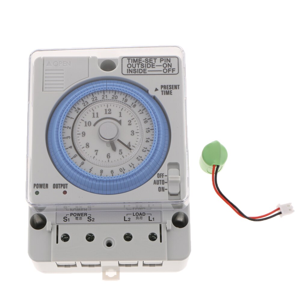 DIN RAIL Analogue Day 24H Timer Switch Industrial Daily Time Switch 110-240V