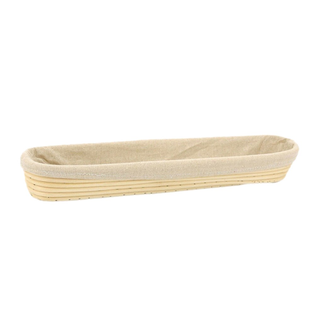 Wicker Baguette Proofing Basket Dough Baskets Baguette Fermentation French Bread Dough Proofing Rattan Basket with Cloth Cover