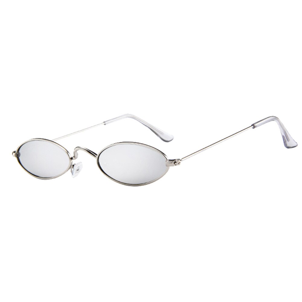Zonnebril heren dames retro klein ovaal metalen montuur zonnebrillen: G