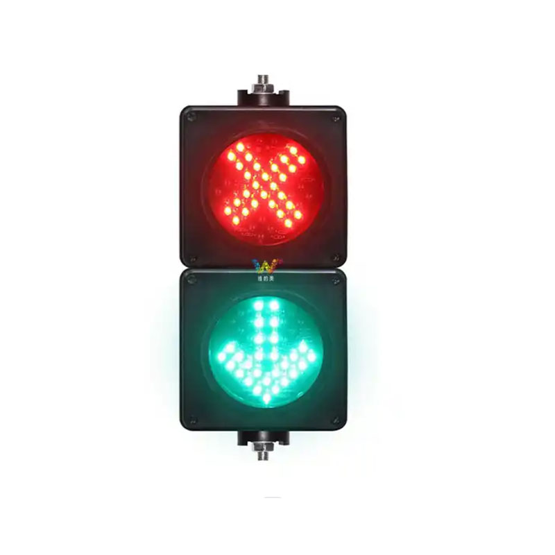 Nieuw Heldere lens 100 mm Lampdiameter Rood Kruis Groen Pijllicht Parkeerplaatsen Mini Verkeerslichtlicht