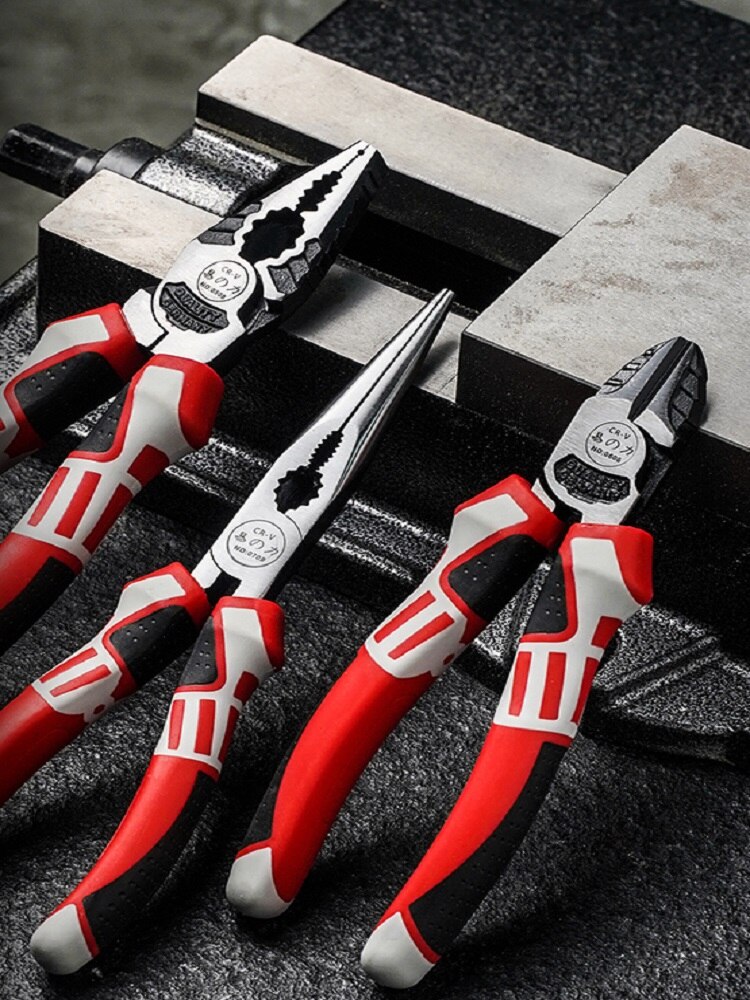 Multi-function Wire Cutter Pliers Industrial Wire Stripping Crimping Vise Strong Manual Home Repair Tools