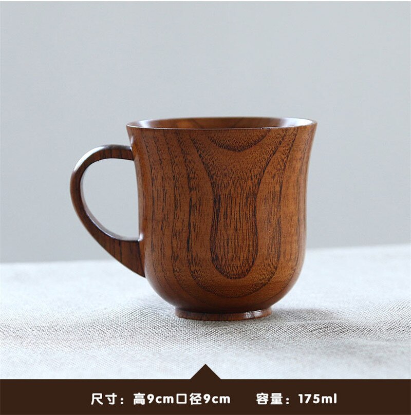Personality Mug Simple Luxury Cup Couple Cup Chinese Style Coffee Mugs Drinkware Retro Wood For Friends: Orange