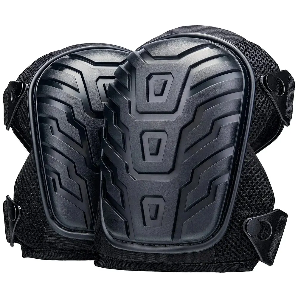 Heavy Duty EVA Foam Padding Knee Pads with Comfortable Gel Cushion and Adjustable Straps for Work and Gardening.: Beige
