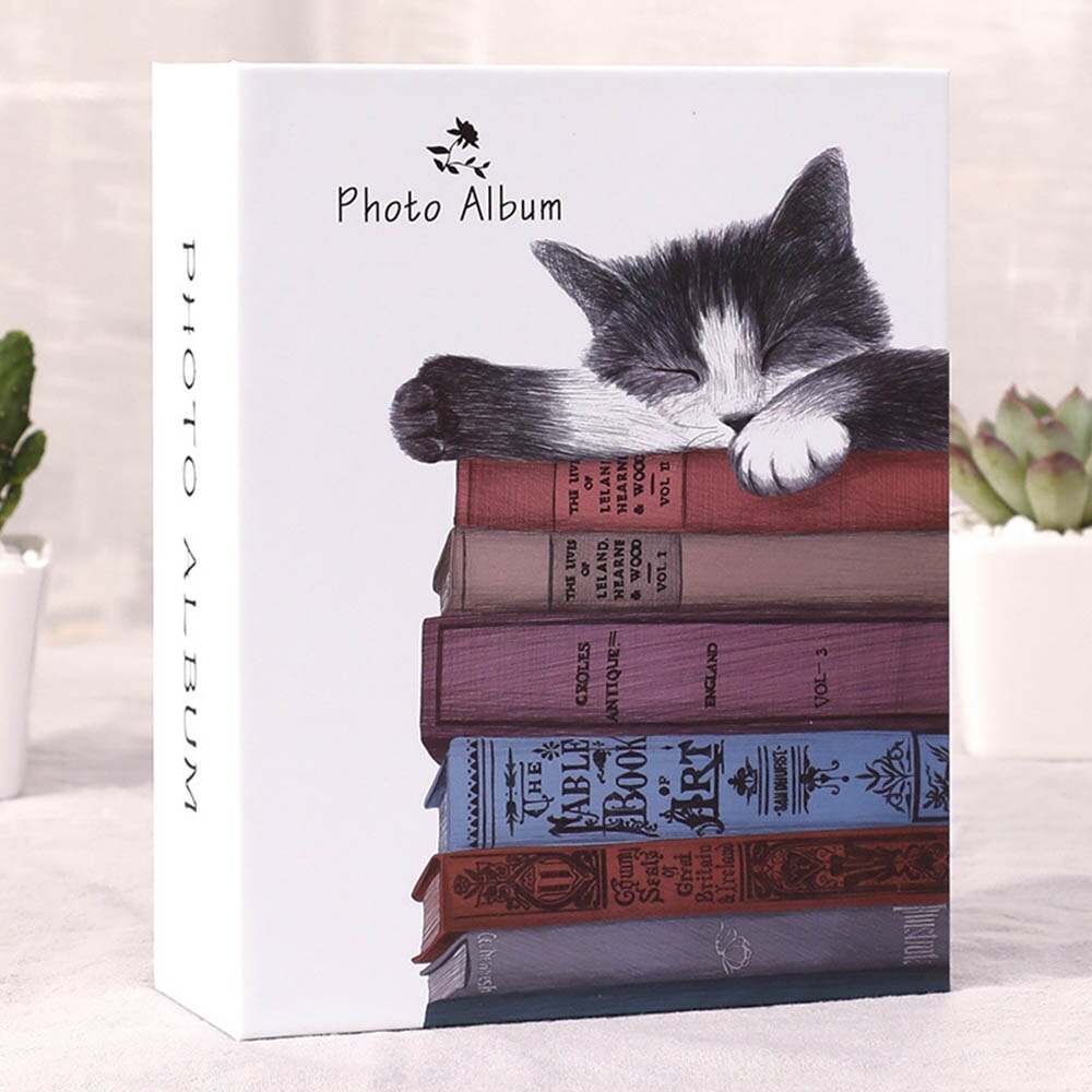Album Photo 6 pouces, 100 poches, livre Photo interstitiel, pour enfants, famille, cadre de rangement d'images: Cat