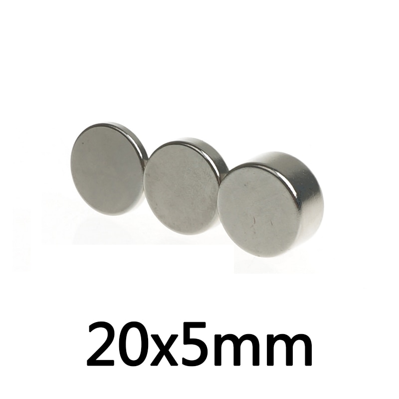 2/5/10/20/30Pcs 20X5 Mm Magnetische Zeldzame Aarde Neodymium Magneten 20mm X 5 Mm Super Sterke Disc Magneet 20X5 Mm Sterke Magneet 20*5 Mm