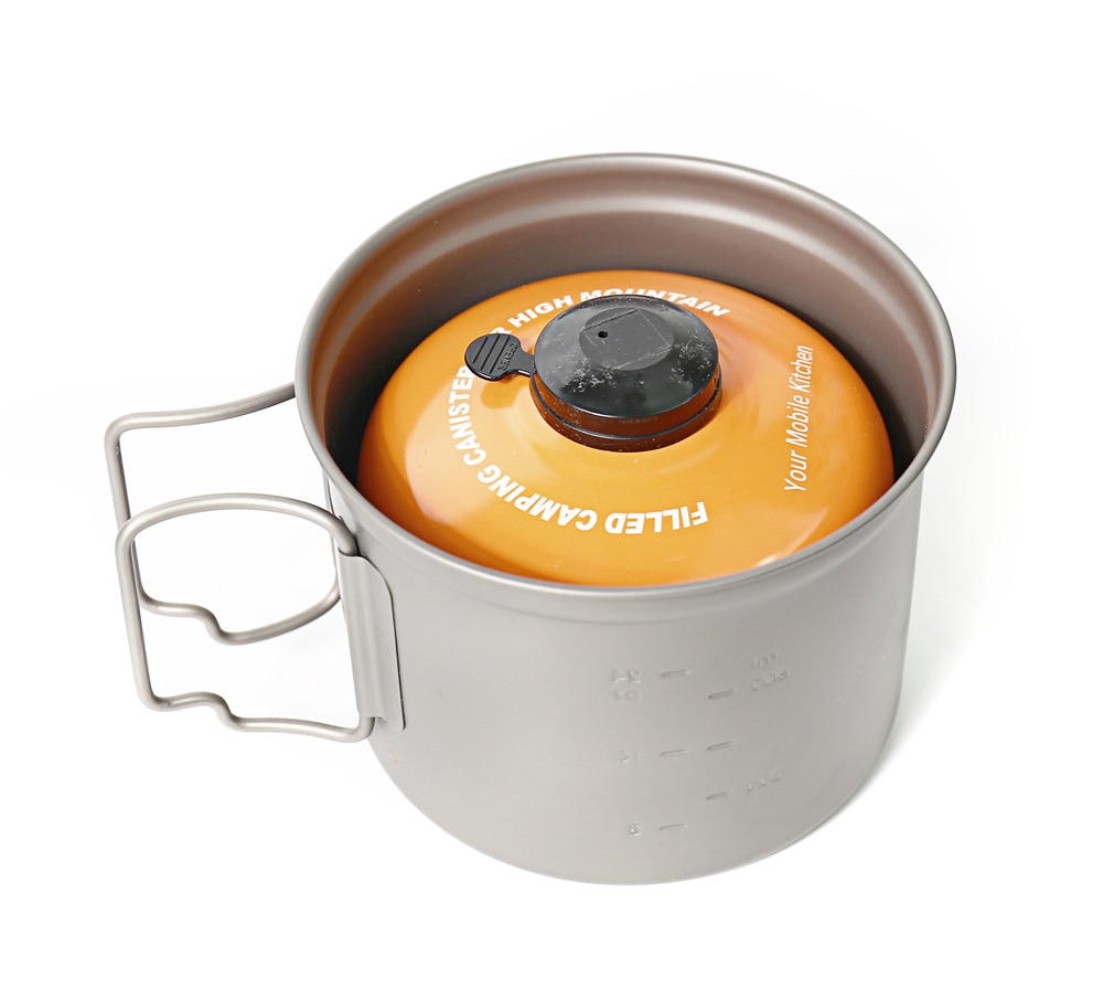 Toaks pot -900-d115 ren titanium kop ultralet udendørs krus med låg og sammenklappeligt håndtag camping køkkengrej 900ml 124g