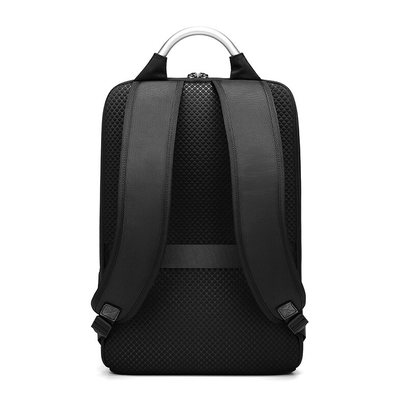 Eurcool Dunne Zakelijke Laptop Backpack15.6-Inch Kantoor Werk Mannen Rugzak Unisex Zwarte Slanke Rugzak Super Licht Pakket