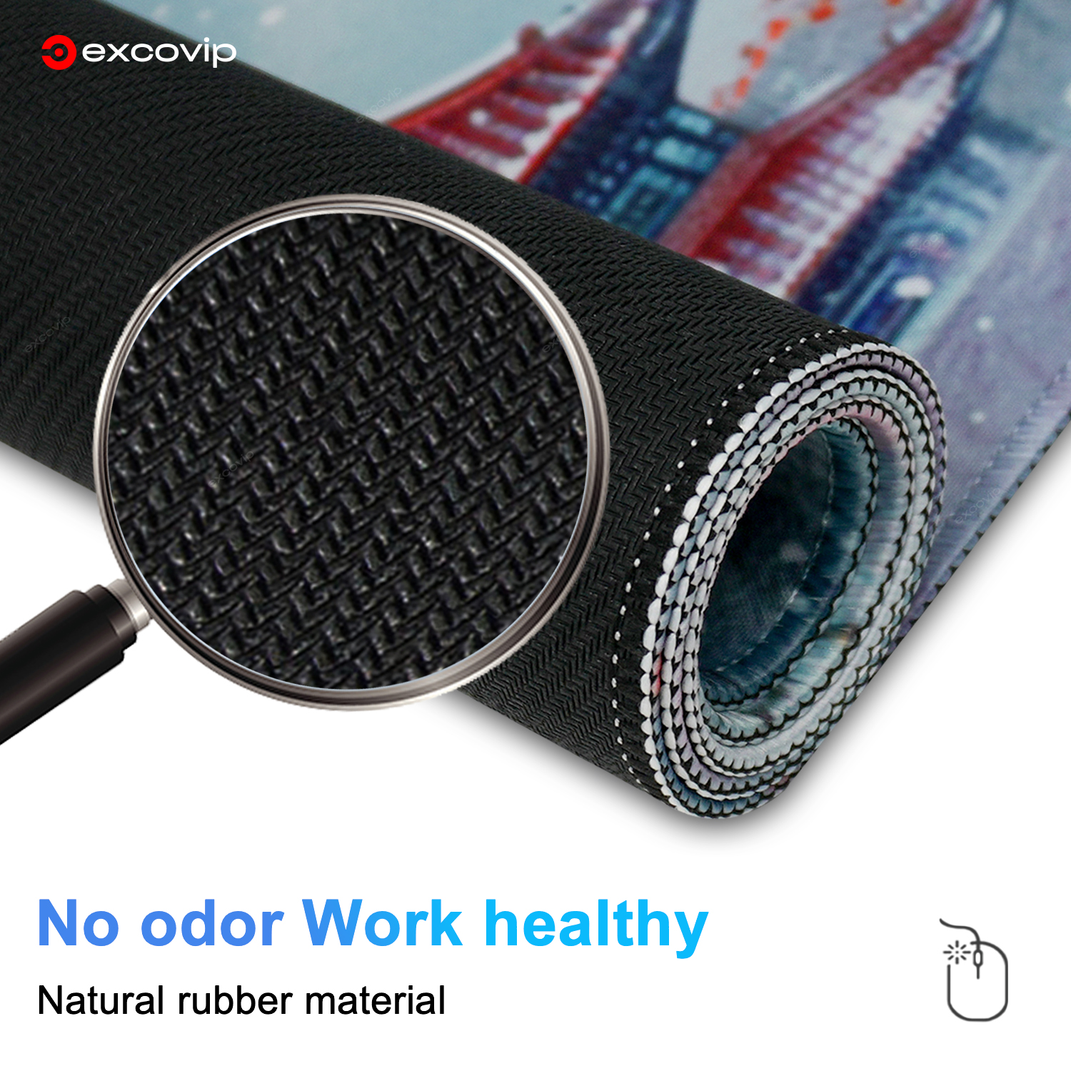 EXCO Spielen Maus Pad groß mit genäht Kante nicht-Unterhose Gummi Base erweitert Computer Pult Matte Klaviatur Mousepad Pro Sekretariat Heimat