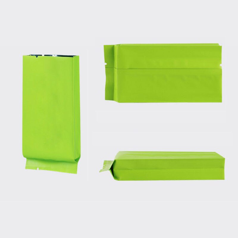 Sachet de thé en papier d'aluminium, sachets d'emballage thermoscellés sous vide sachets d'aluminium Mylar pour aliments café thé 200 unités/lot