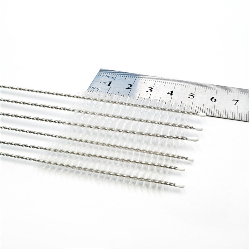 GOALONE-cepillo de pajita reutilizable de acero inoxidable, cepillo de limpieza, ecológico, de nailon, para pajita, 100 unids/set por juego