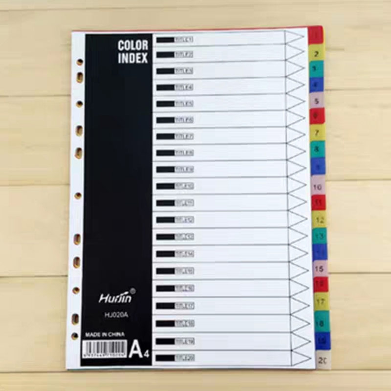 Archivador A4 grande de 11 agujeros, divisor de índice, carpeta de PP de color hoja suelta, archivador, archivador, accesorio para libreta, papelería Usef