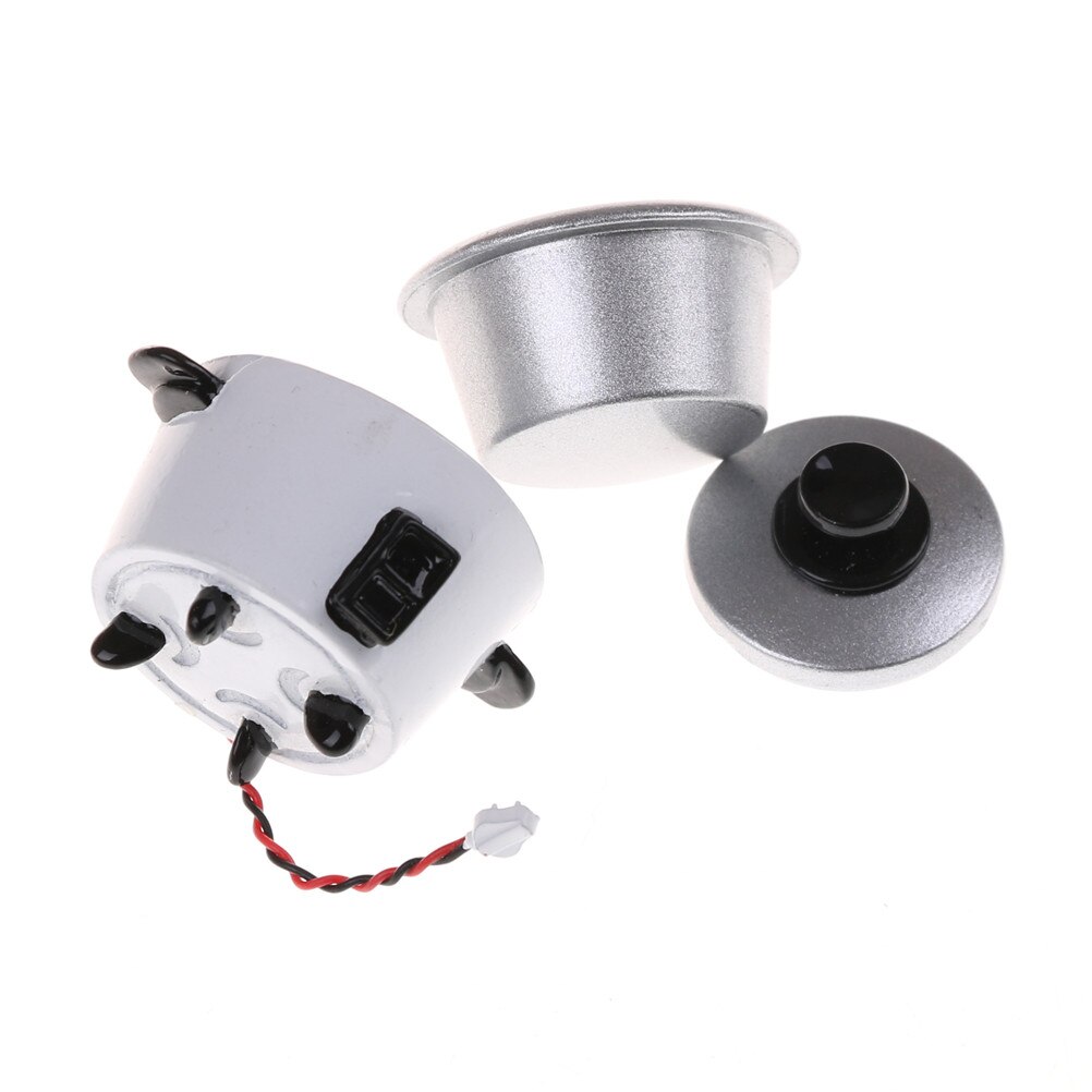 Puppe Haus Maßstechen 1:12 Küche Szene Requisiten Zu Spielen Metall Reiskocher Puppenhaus Miniatur AccessoriesPocket Modell