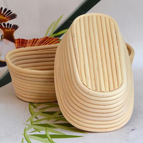 1pc Europese Stijl Brood Gisting Mand Ovale Natuurlijke Rotan Manden Voor Bakken Tools Verschillende Proofing Proving Mand