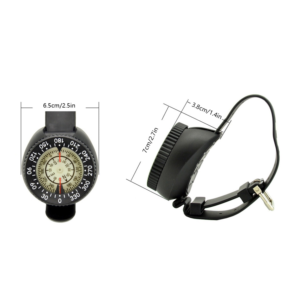 Waterproof Diving Compass Underwater Scuba Dive Wrist Watch Swimming Navigator Compass
