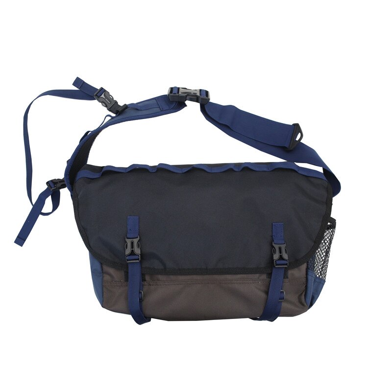 bag Messenger Streetwear Male Waterproof Nylon Crossbody Bag Leisure Korea Style Messenger Shoulder Bag Teenager: Blue