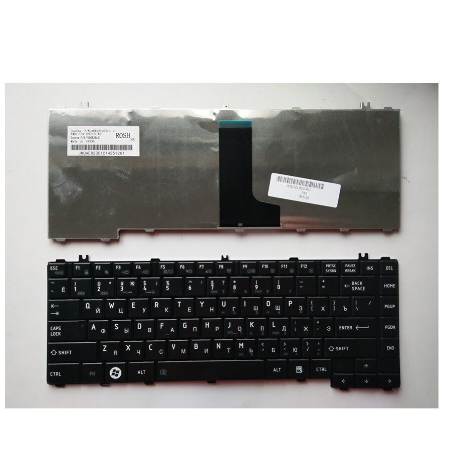 RU Black VOOR Toshiba L600 D C600D L640 L630 C640 L745 L700 L730 L645 Laptop Toetsenbord Russische
