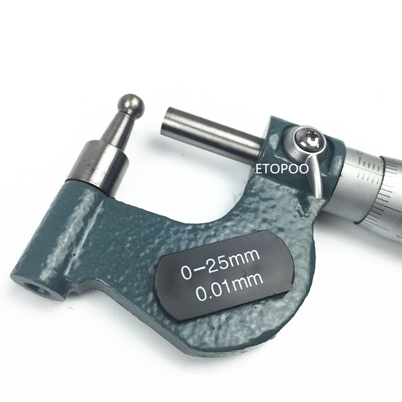0-25mm Rohr Mikrometer dicke mikrometer mit trommel kopf Zauberstab rohr dicke-Sauerei werkzeuge