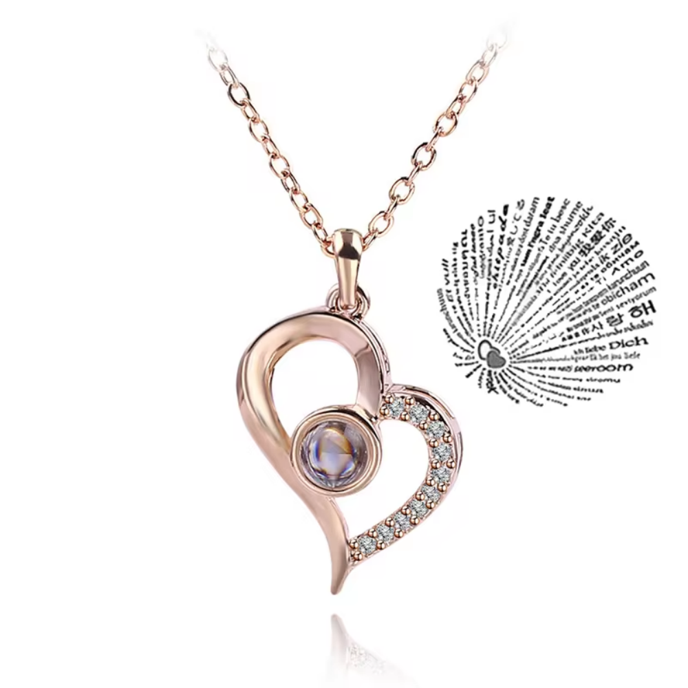 Collar de pareja, símbolo del amor, lenguaje del amor, texto, para la otra mitad: Cobalto violeta