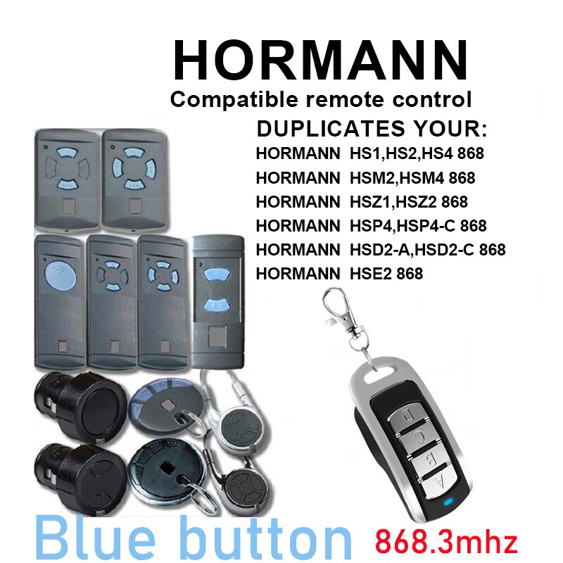 Hormann Garagedeur Opener 868Mhz Hormann HS1,HS2,HS4 Garagedeur Afstandsbediening Replicator Hormann HSE2 Afstandsbediening Voor Gate