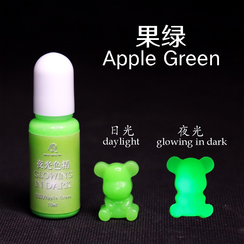 Luminous UV Resin Polarization Liquid Dye Resin Epoxy For DIY Jewelry Making Crafts Coloring Dye Colorant: apple  green