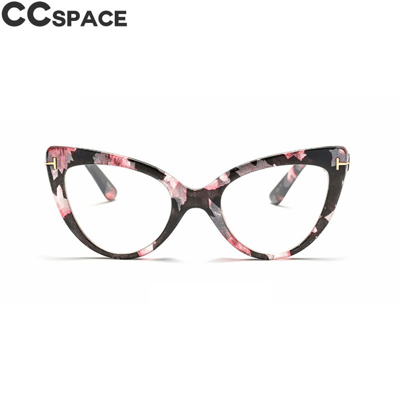 45131 kvinder kat øje briller stel computer briller trending styles optisk: C10 blomsterklar