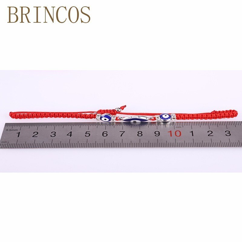 Bracelets bohémiens pour femmes, nœud coulissant fait à la main avec corde tressée rouge, perles, breloques en cristal, cœur, accessoires de , amis