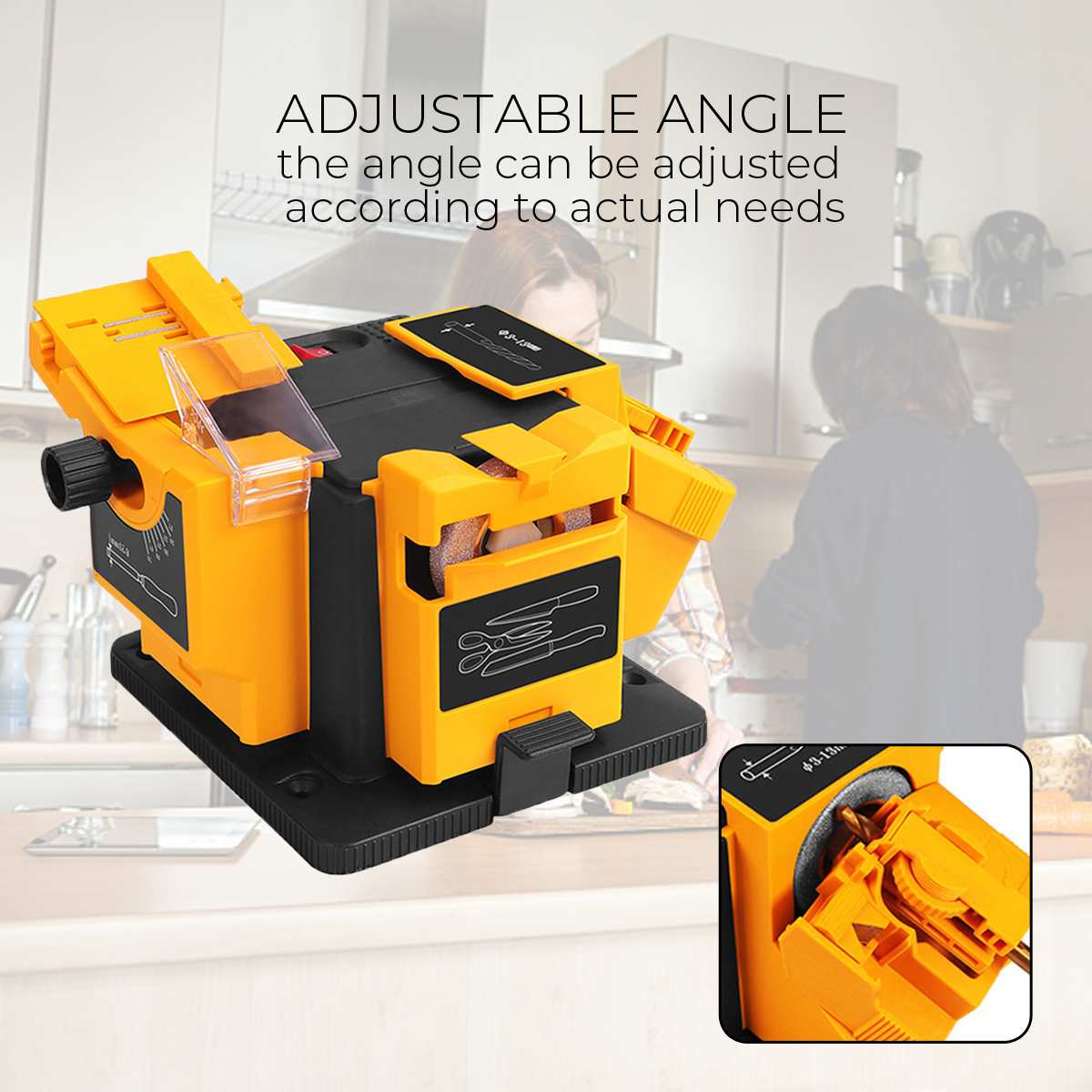 96W 3 in1 Multifunction Knife Sharpener Electric D... – Vicedeal