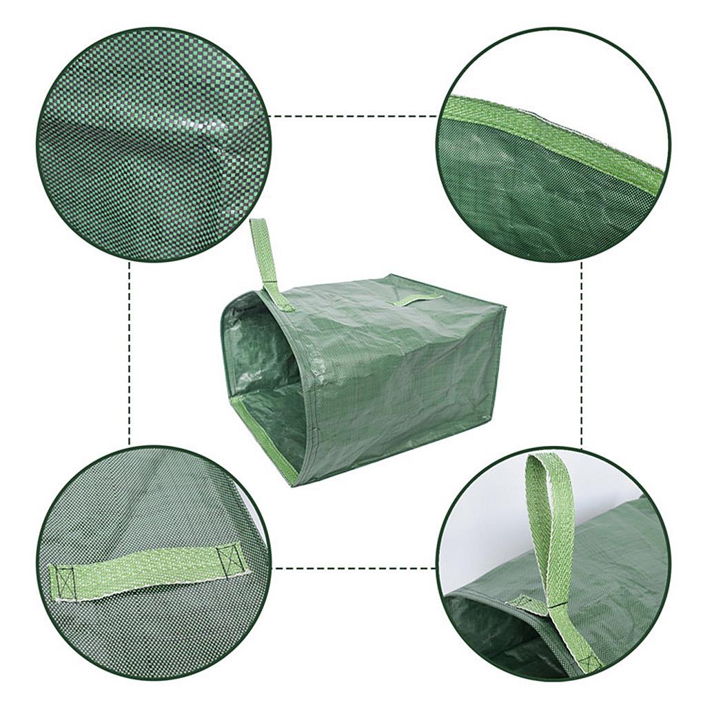 Garbage Storage Trash Bag Portable Collapsible Pop-Up Garden Leaf Trash Can Flowers And For Garden Camping Grass Collection Bin