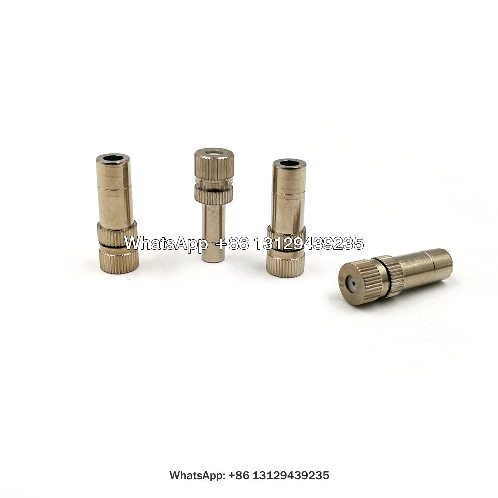 8mm Outdoor Irrigation Fog Spray Brass Cooling System Mist Nozzle,Fine Mist Spot,Low Pressure Fog Mist Nozzle,Push-in Mist Nozzl