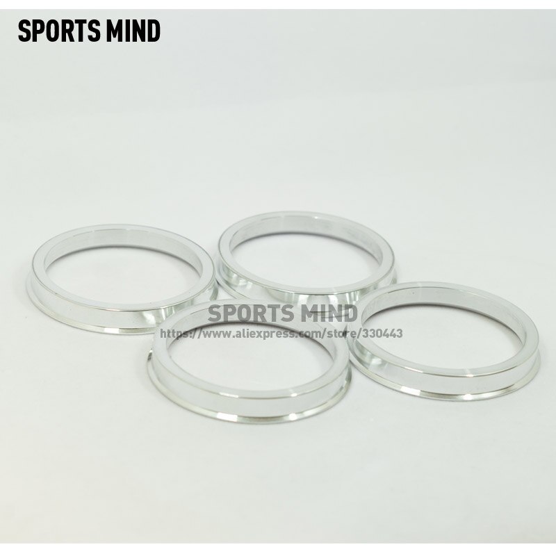 4 stks/partij Auto Wiel Hub Centric Ringen OD = 70.1mm ID = 57.1mm Aluminium Legering Auto Wiel Boring center Kraag