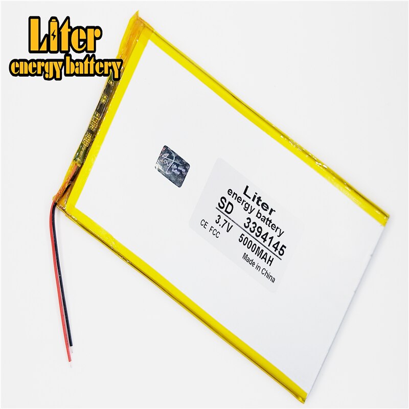 Tablet pc batterikapacitet 3394145 3.7v 5000 mah universal li-ion batteri til tablet  pc 9 tommer 10 tommer 11 tommer