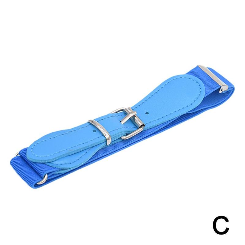 Children Faux Leather Belt Kids Cute Peach Heart Buckle Belts For Girls Boys Waistband Waist Belt: Blue