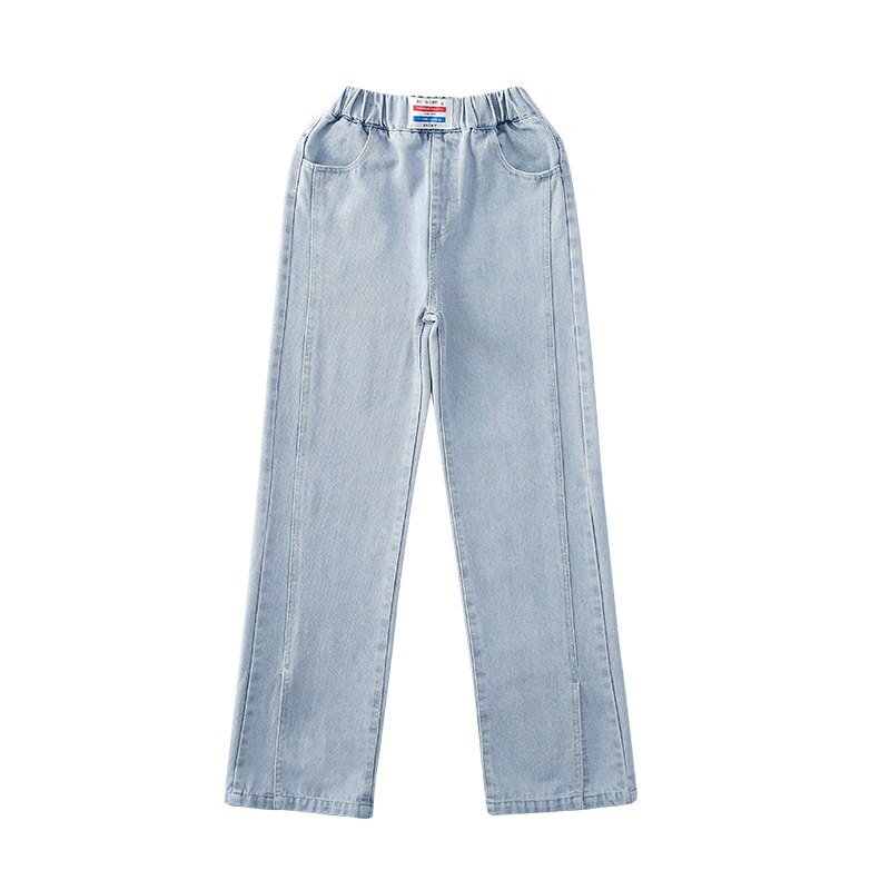 Pantalones vaqueros anchos para niña, ropa informal para niño, 5, 6, 8, 10, 12, 14 años, 2022