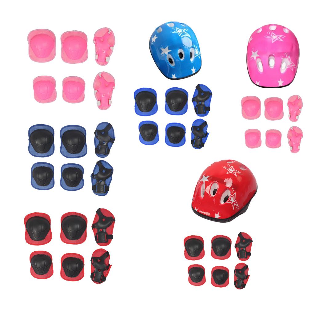 Kids Toddler Bike Helmet, Knee Pads Elbow Pads Wrist Guards Protective Gear Set