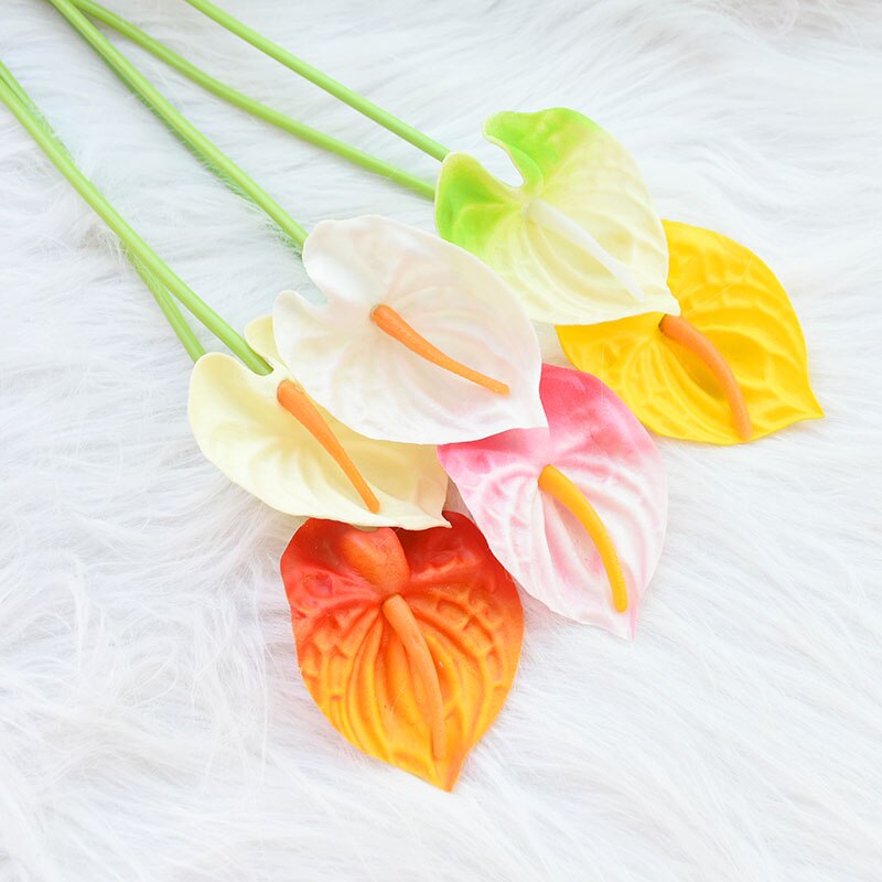 10 stk pu calla lily real touch kunstige blomster til bryllup dekoration håndlavet diy brude buket blomster kunstig dekoration