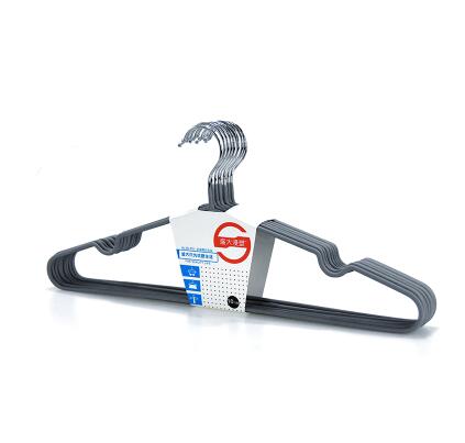 10 stuks/partij plastic hangers voor kledingrek (volwassenen en kinderen): 40cm grijs
