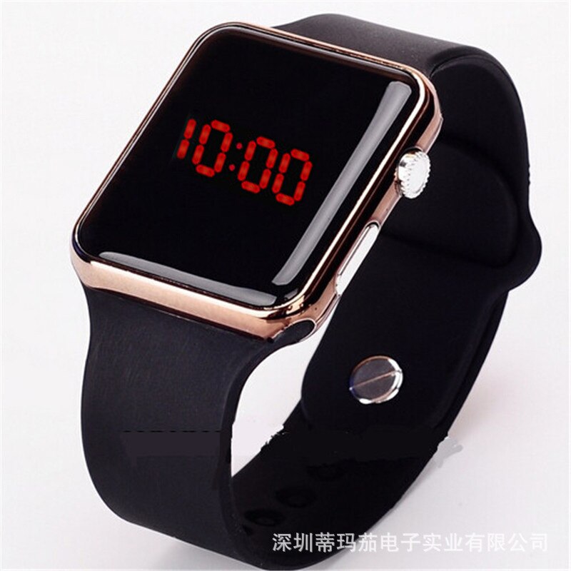 Kids Watches A Popular Sports Silicone Led Band, Watches Square and Fashionable Electronic Students Children Watch