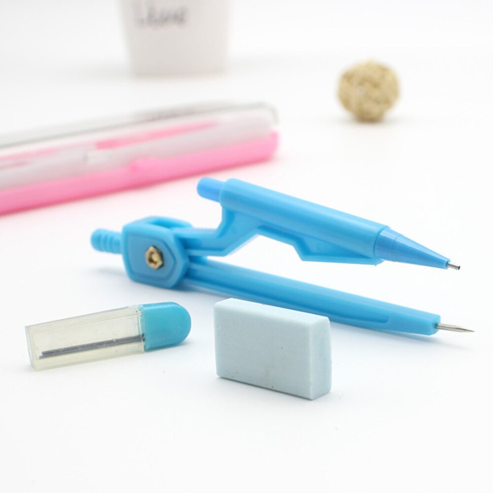 3 Pcs Compass Geometry Precision ABS Compass Propelling Mechanical Pencil Holder for Math Drafting School Students