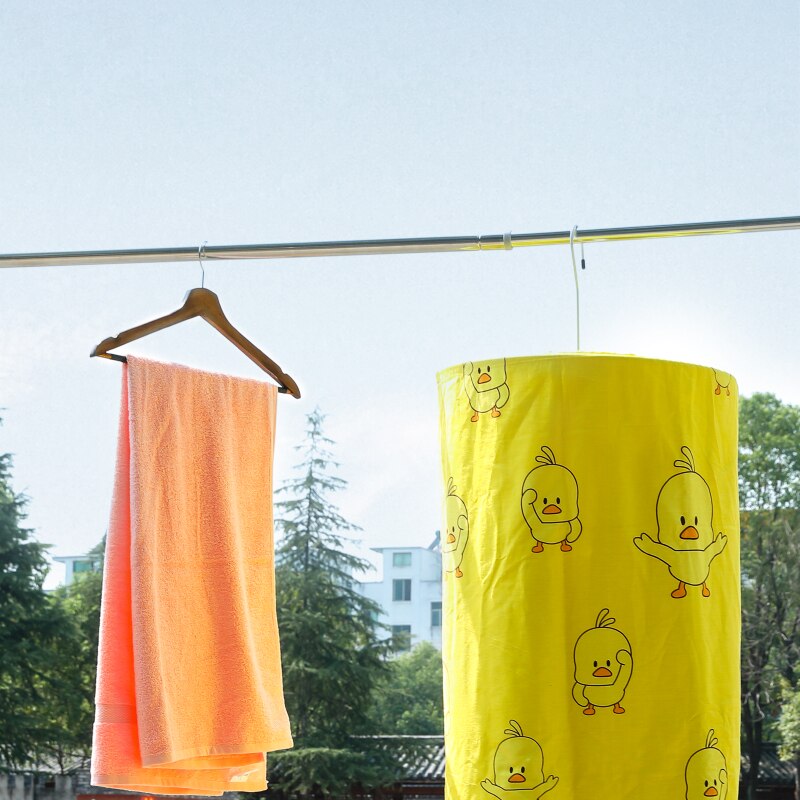Space-saving Spiral 2.2m Quilt Hanger Circle Square Detachable Towel Hanger Balcony Portable Underwear Hanging Tool