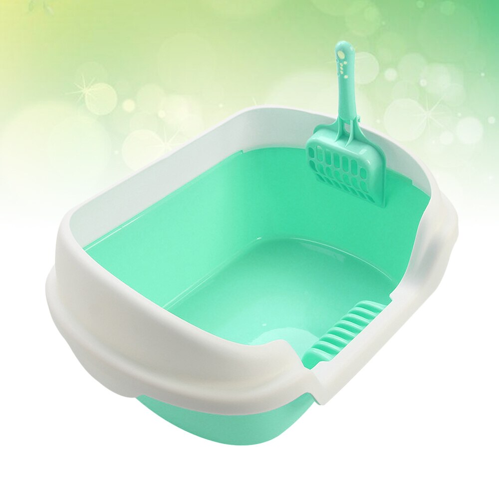 Semi-gesloten Kattenbak Praktische Kat Cleaning Bad Wastafel Kattenbak (Roze, Grootte): Green