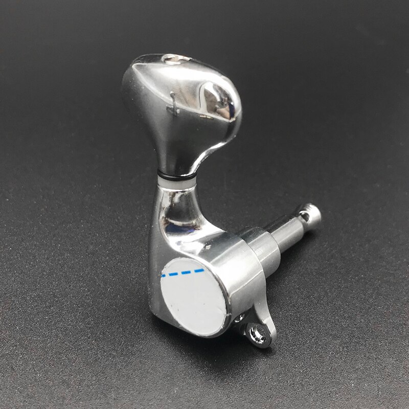 6 stuks fishtail-knop stemmechanieken met verzegelde tandwielen voor akoestische elektrische gitaren: Zilver 6r