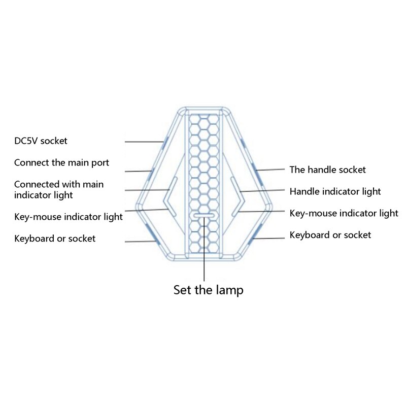 Keyboard and Mouse Converter Game Controller Adapter for X-360/ One/PS3/PS4/N-Switch Game Console